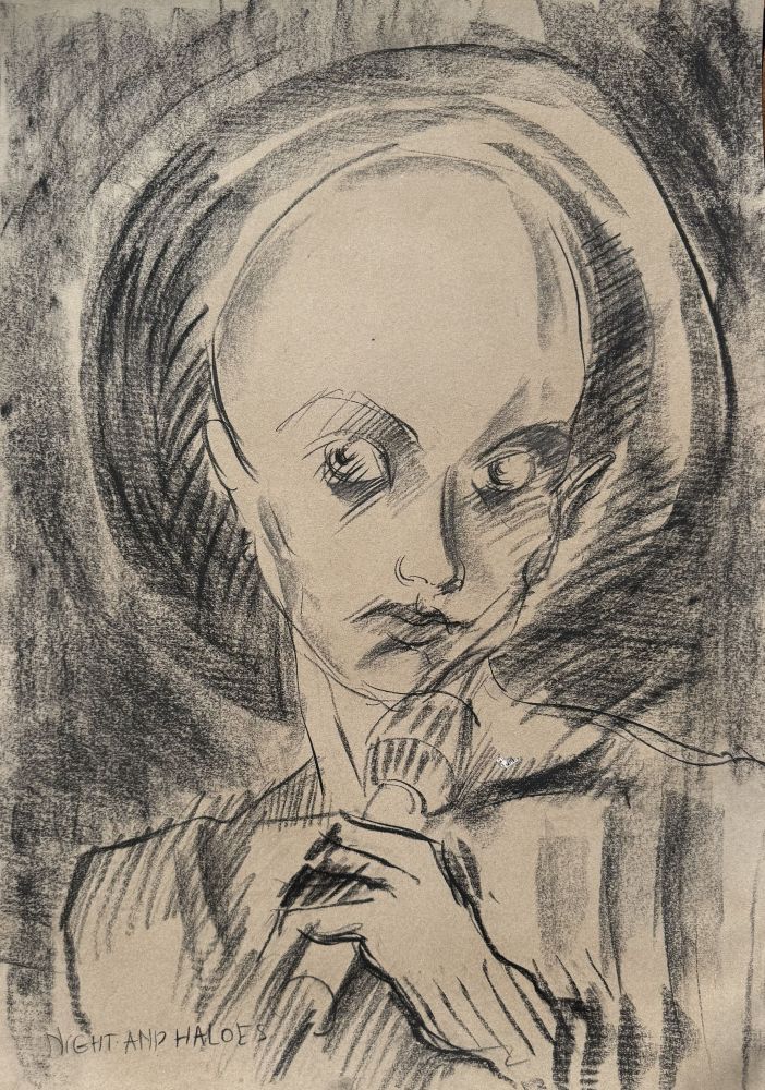 Cântăreața cheală, 50 x 70 cm