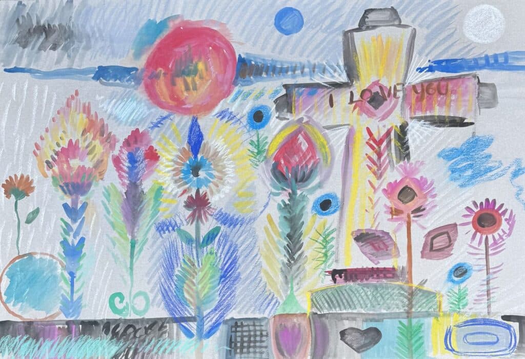 Cimitir vesel, 100 x 70 cm