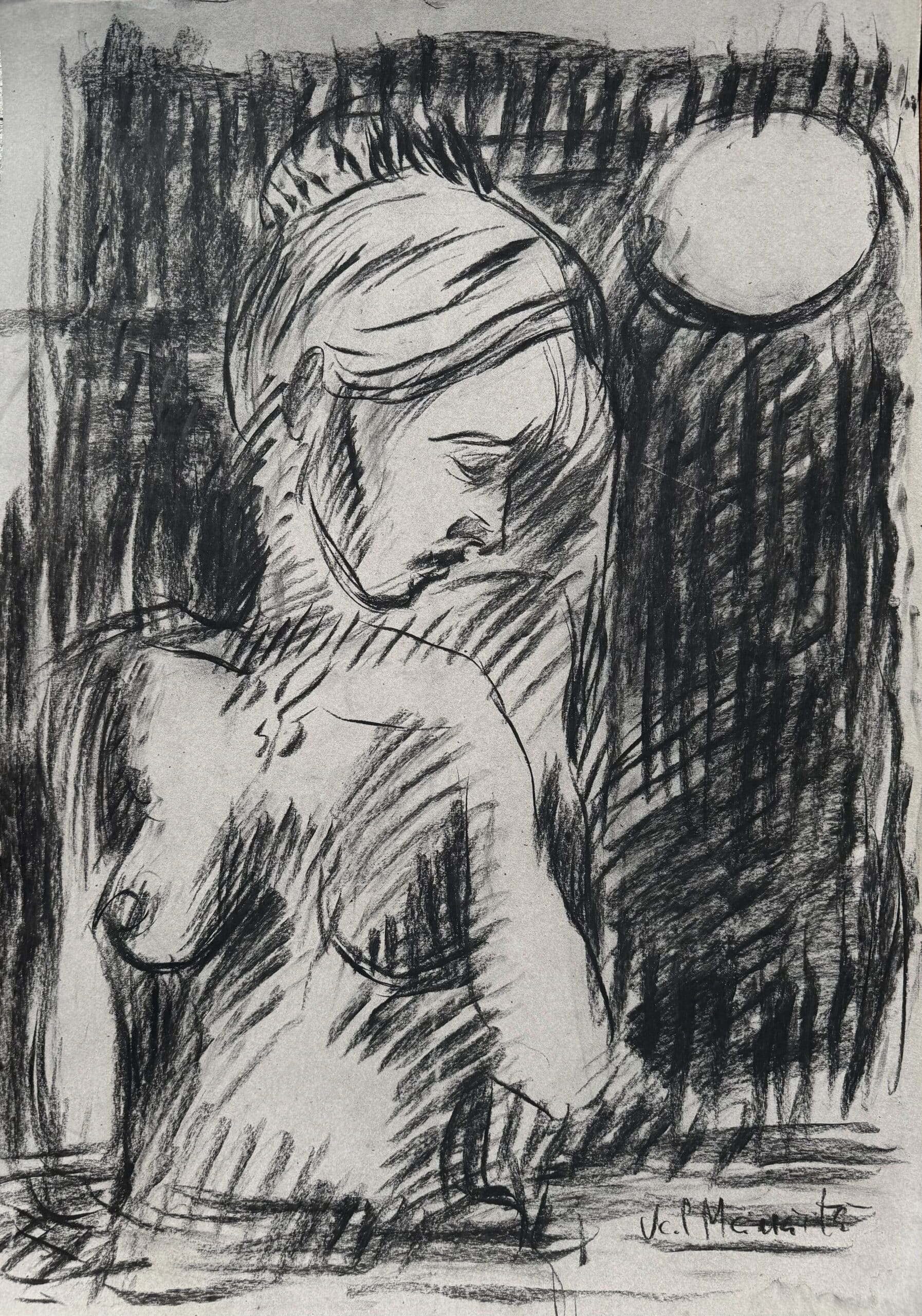 În lumina lunii, 50 x 70 cm