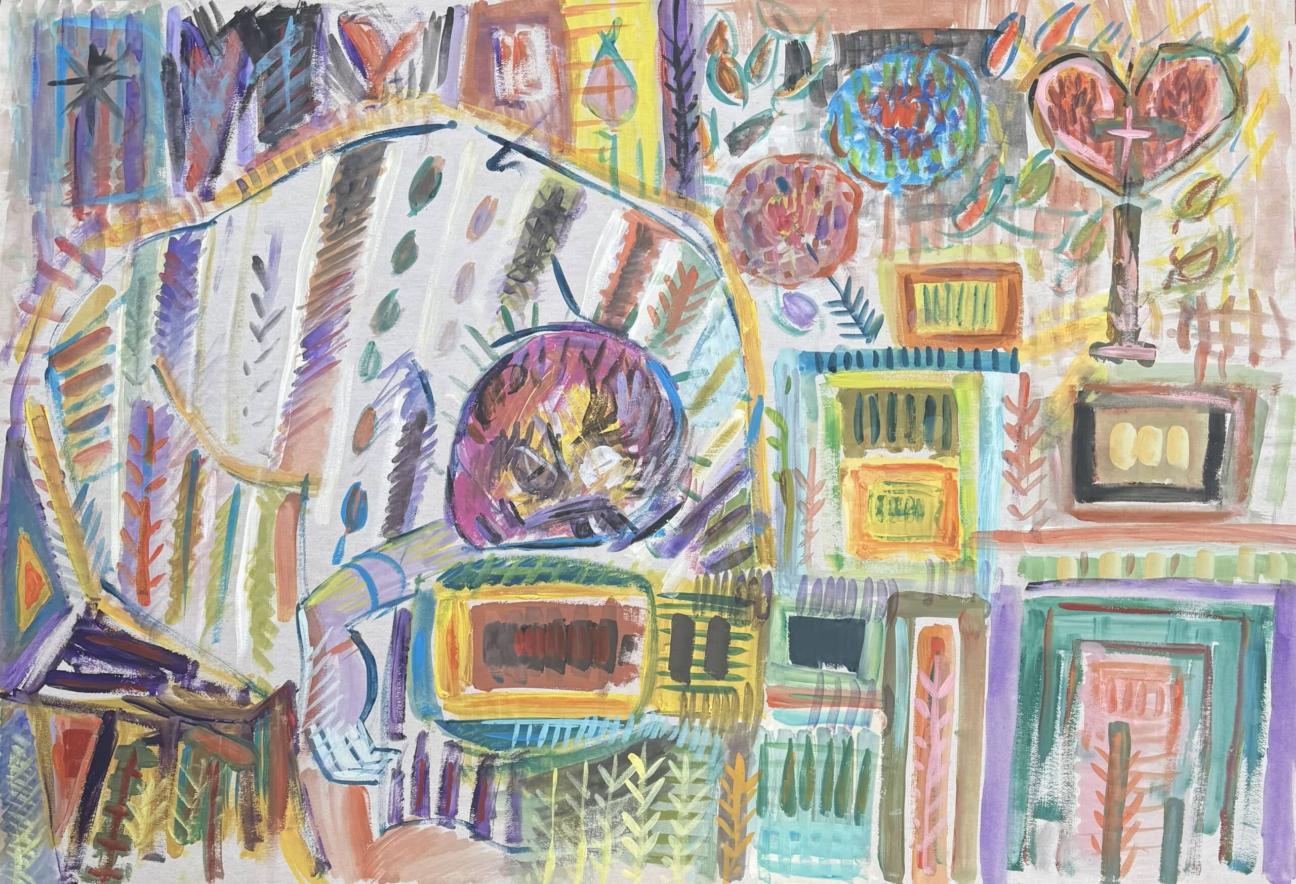 Păzitoarea viselor, 100 x 70 cm